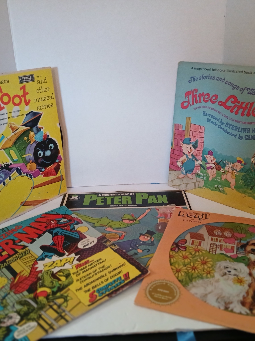 Vintage Kids Record & Storybook Lot - Colorful Covers